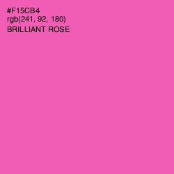#F15CB4 - Brilliant Rose Color Image